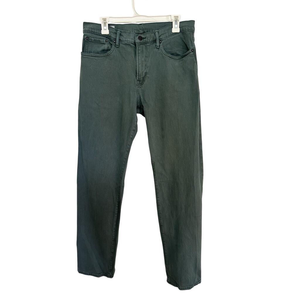 Gap Flex Men’s 33x34 Green Straight Leg Denim Jeans Stretch